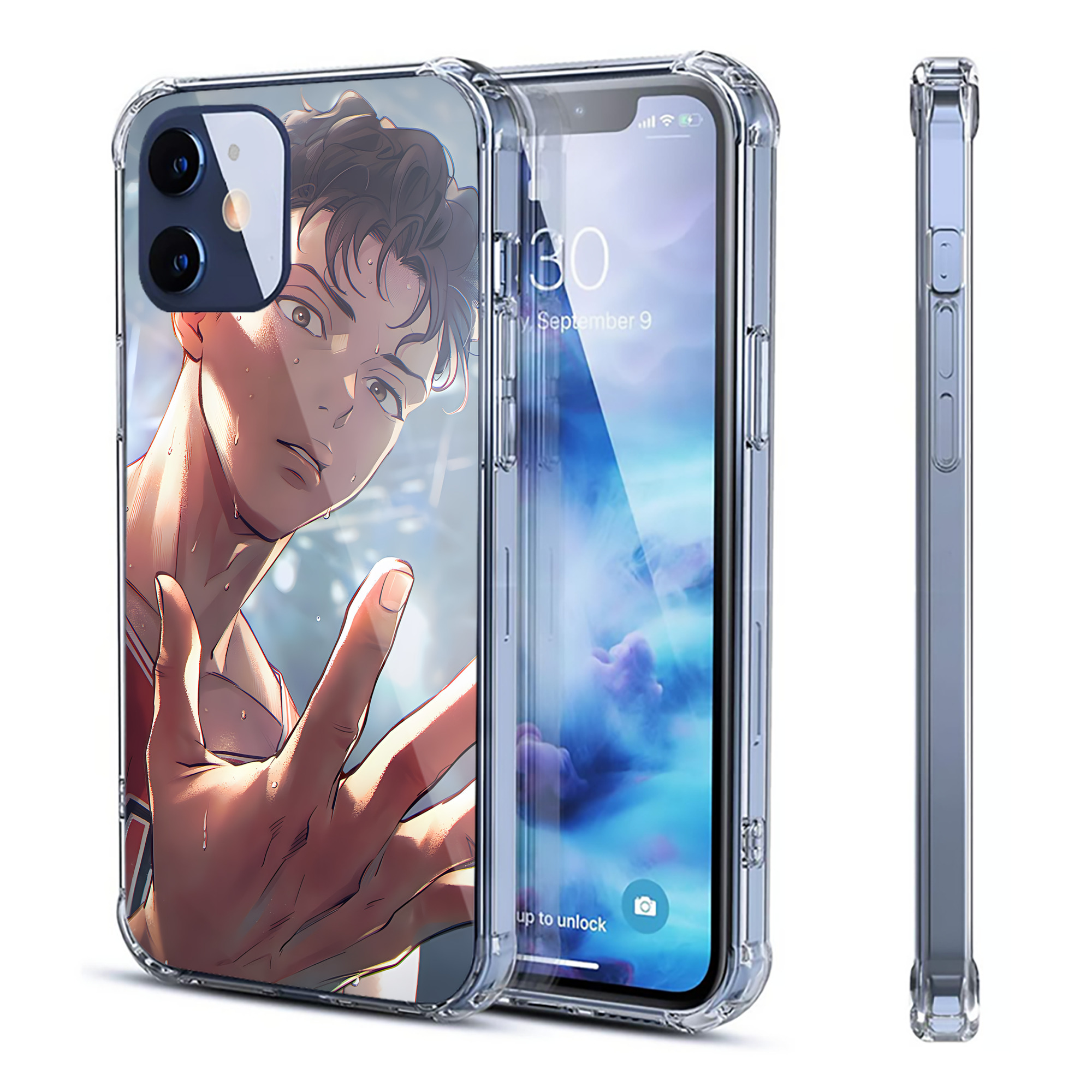 （画像用） SLAM DUNK／スラムダンク 【iPhone 12シリーズ対応】透明スマホケース（クリアソフトケース）